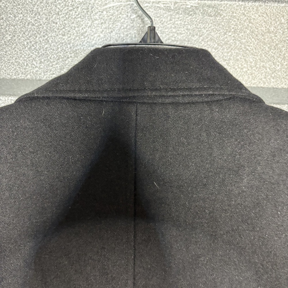Guess Mens XXL Black Wool Blend Peacoat Jacket Outerwear XXL - Picture 10 of 16